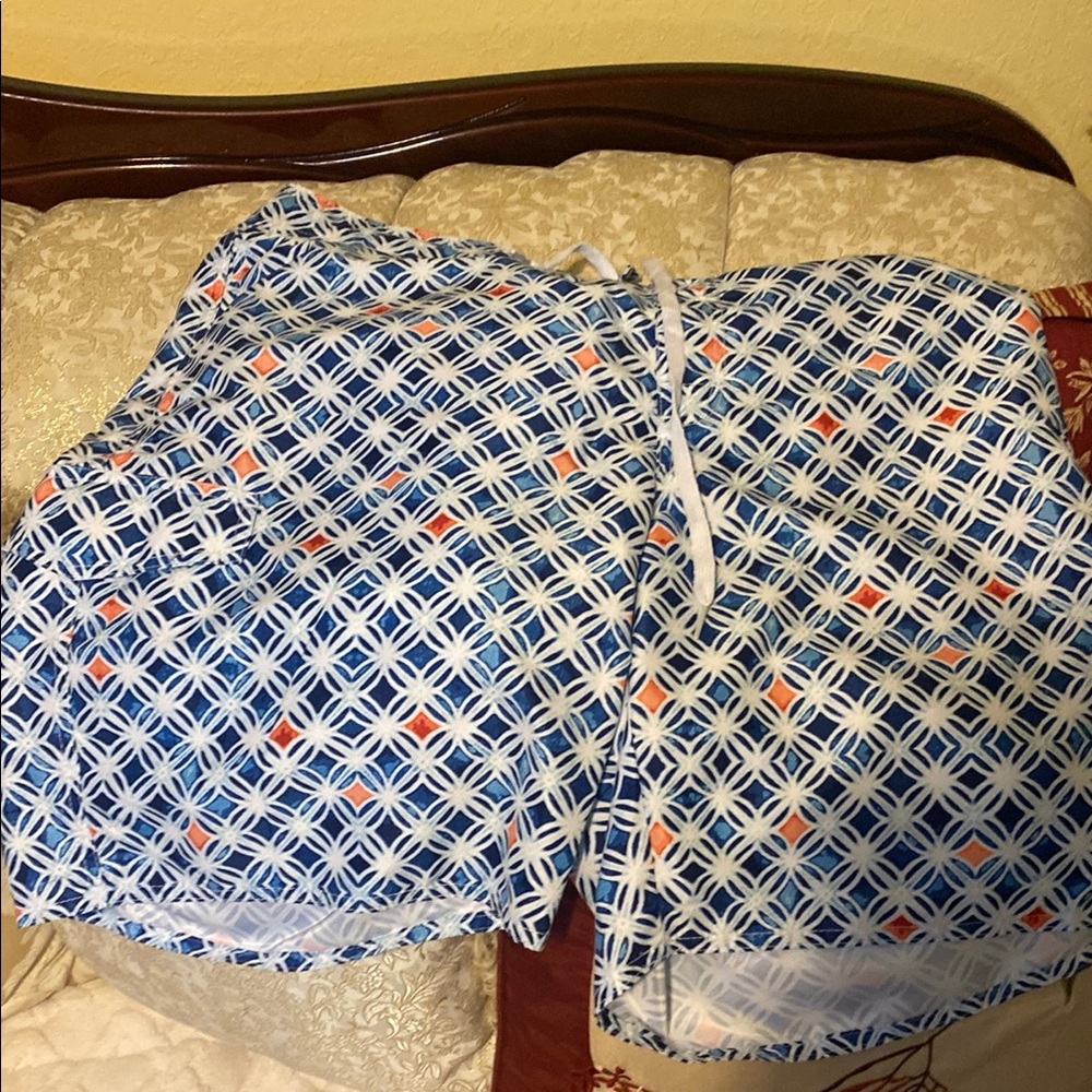 Blue Patterned shorts